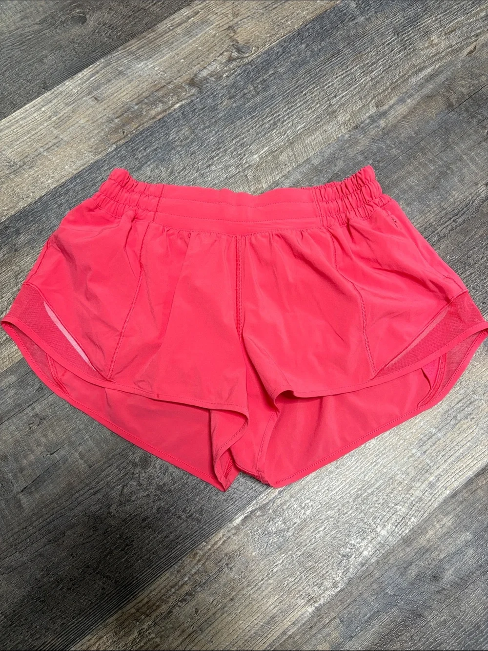 RARE lululemon athletica Coral-Red Athletic Shorts